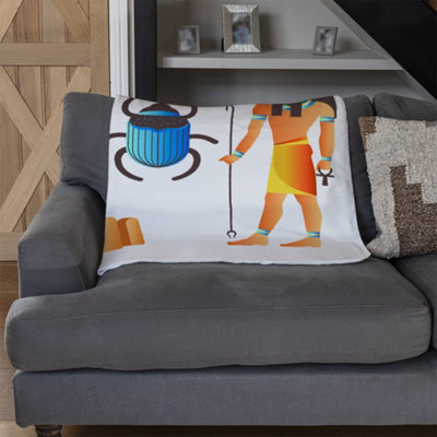 Andrew Lee Egyptian Mythological Signs (Blanket) / Default Title from B&Q