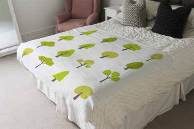 Andrew Lee Tree Illustrations (Blanket) / Default Title from B&Q