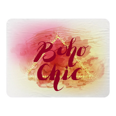Andrew Lee Boho Chic Lettering On Beautiful Watercolor Background (Blanket) / Default Title from B&Q