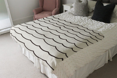 Andrew Lee Wave Lines (Blanket) / Default Title from B&Q