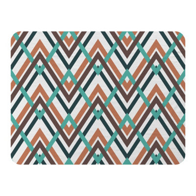 Andrew Lee Coloured Geometric Zig Zag (Blanket) / Default Title from B&Q