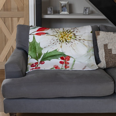 B&Q -  Watercolour Christmas Pattern (Blanket) / Default Title