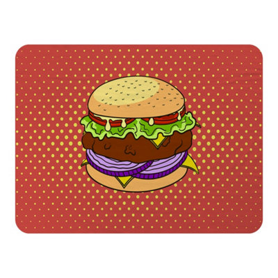 Andrew Lee The Pop Art Illustration Of Burger (Blanket) / Default Title from B&Q
