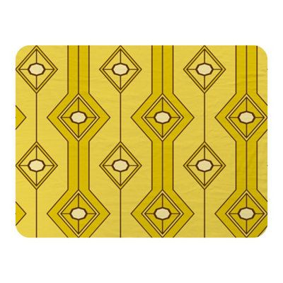 Andrew Lee Yellow Geometric (Blanket) / Default Title from B&Q