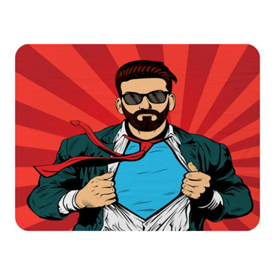 B&Q -  Strong Businessman In Glasses In Comic Style. Success Concept (Blanket) / Default Title