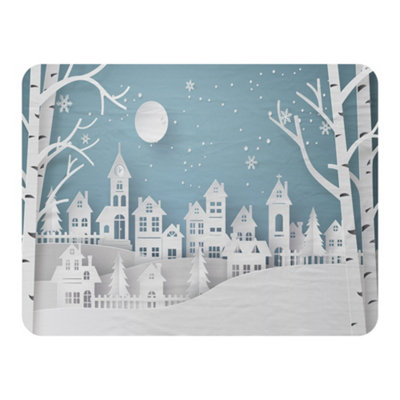 Andrew Lee Winter Snow Urban Countryside (Blanket) / Default Title from B&Q