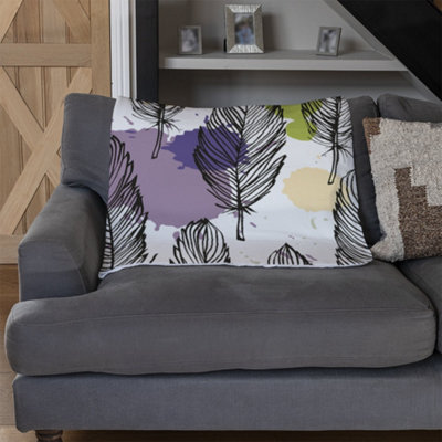 Andrew Lee Spotted Coloured Feather  (Blanket) / Default Title from B&Q