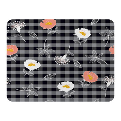 Andrew Lee Blooming Hand Drawn Orange And White Flowers (Blanket) / Default Title from B&Q