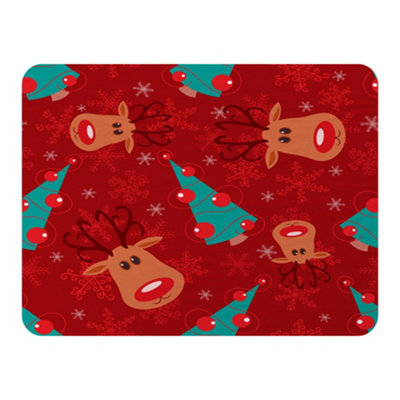 Andrew Lee Reindeer And Tree Pattern (Blanket) / Default Title from B&Q