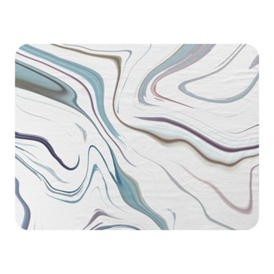 Andrew Lee Blue Rippled Marble (Blanket) / Default Title from B&Q
