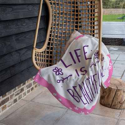 Andrew Lee Life Is Beautiful (Blanket) / Default Title from B&Q