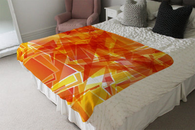 Andrew Lee Orange Geometric (Blanket) / Default Title from B&Q