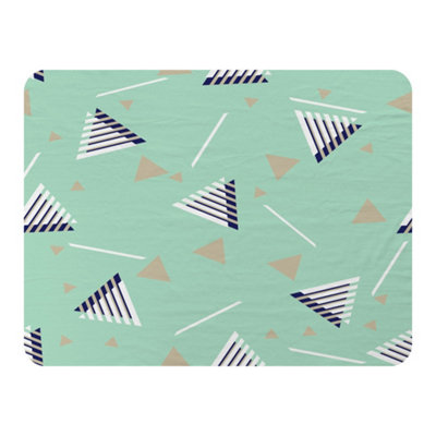 Andrew Lee Geometric Triangle Stripes (Blanket) / Default Title from B&Q