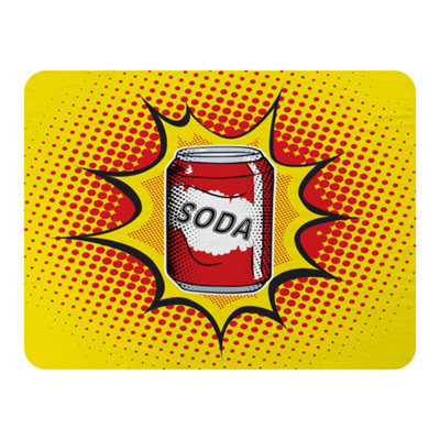 Andrew Lee Drink Soda Fast Food Vector Illustration In Pop Art Retro Style (Blanket) / Default Title from B&Q
