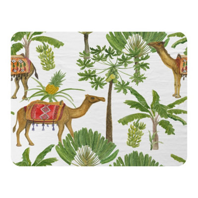Andrew Lee Camels & Palm Trees (Blanket) / Default Title from B&Q