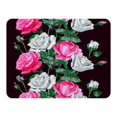 Andrew Lee Pattern Of Pink And White Flowers (Blanket) / Default Title from B&Q