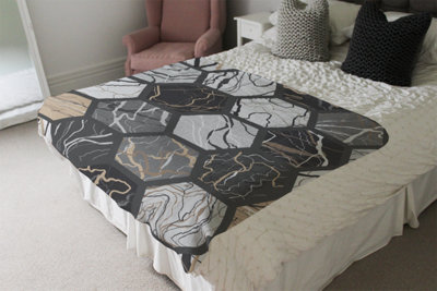 Andrew Lee Hexagon Marble (Blanket) / Default Title from B&Q