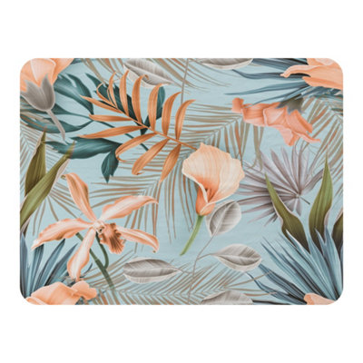 Andrew Lee Pink Tropical Flowers (Blanket) / Default Title from B&Q