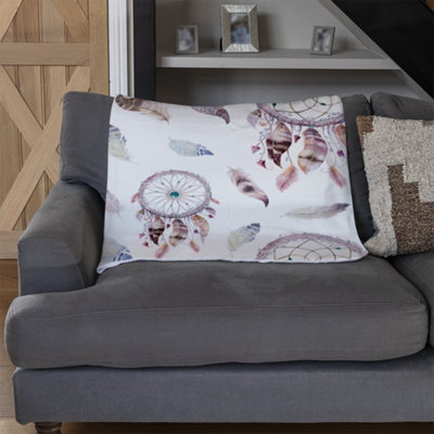 Andrew Lee Dreamcatcher And Feather Pattern (Blanket) / Default Title from B&Q