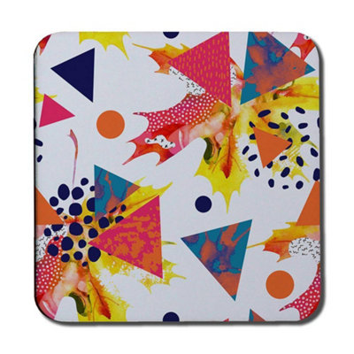 Andrew Lee Maple Leaves & Geometric Patterns (Coaster) / Default Title from B&Q