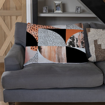 Andrew Lee Geometric Circles In Autumn Colours (Blanket) / Default Title from B&Q