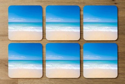 Andrew Lee Nature Landscape View Of Beautiful Tropical Beach And Sea In Sunny Day (Coaster) / Default Title from B&Q
