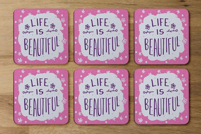 Andrew Lee Life Is Beautiful (Coaster) / Default Title from B&Q