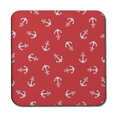 Andrew Lee Anchors On Red Background (Coaster) / Default Title from B&Q