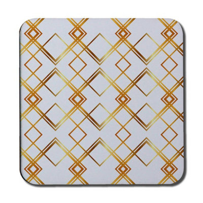 B&Q -  Geometric Golden Pattern (Coaster) / Default Title