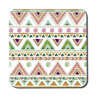 B&Q -  Colorful Striped Gold Style Triangles (Coaster) / Default Title