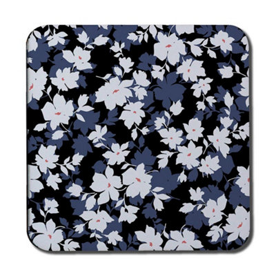 Andrew Lee WhiteBlack & Purple Flowers (Coaster) / Default Title from B&Q