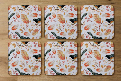 Andrew Lee Birds & Leaves In Autumn (Coaster) / Default Title from B&Q