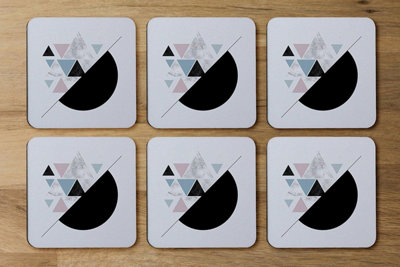 Andrew Lee Triangles & Semi Circle Pattern (Coaster) / Default Title from B&Q