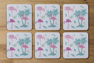 Andrew Lee Palm & Flamingo (Coaster) / Default Title from B&Q