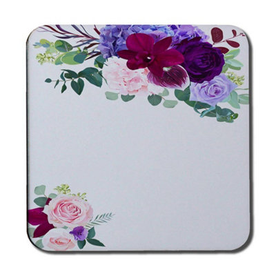 B&Q -  Pink & Purple Roses (Coaster) / Default Title