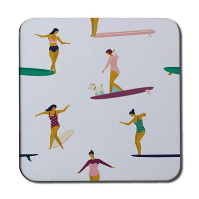 Andrew Lee Female Surfers (Coaster) / Default Title from B&Q