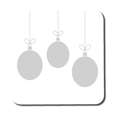 Andrew Lee Three Hanging Christmas Baubles (Coaster) / Default Title from B&Q