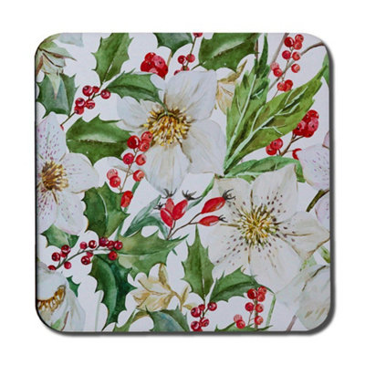 Andrew Lee Watercolour Christmas Pattern (Coaster) / Default Title from B&Q