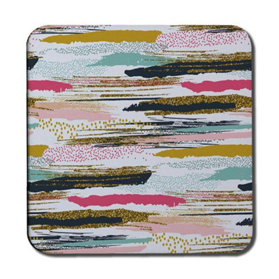 Andrew Lee Coloured Stripes & Spots (Coaster) / Default Title from B&Q