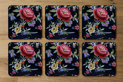 B&Q -  Vibrant Flowers (Coaster) / Default Title
