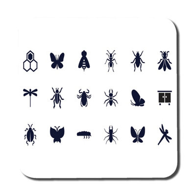 Andrew Lee Insect Icons (Coaster) / Default Title from B&Q