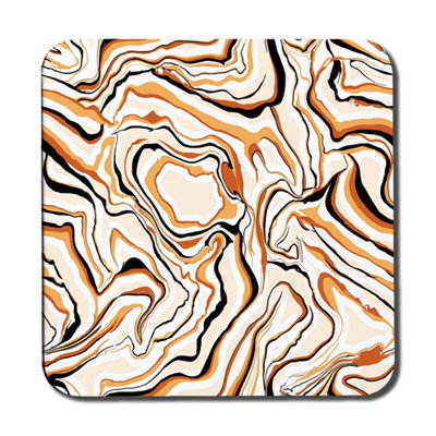 Andrew Lee Warm Toned Liquid Marble (Coaster) / Default Title from B&Q