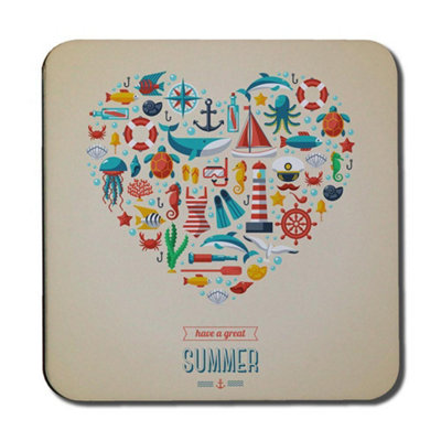 Andrew Lee Love Heart Of Sealife & Nautical Items (Coaster) / Default Title from B&Q