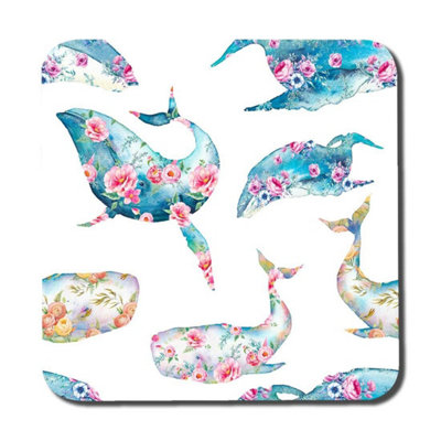 Andrew Lee Whale With Flowers (Coaster) / Default Title from B&Q
