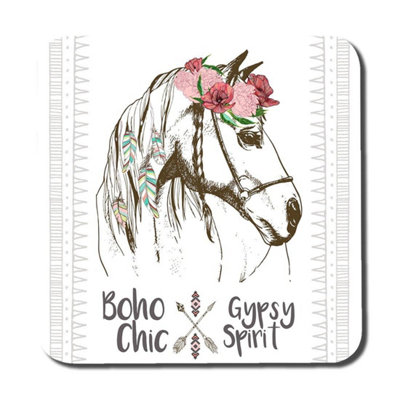 Andrew Lee Horse With Flower Chic (Coaster) / Default Title from B&Q