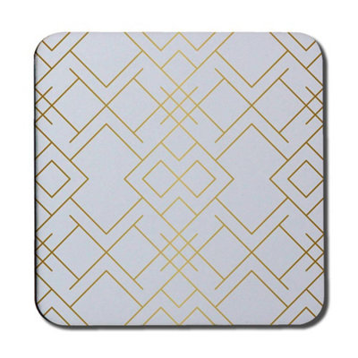 B&Q -  Golden Geo Pattern (Coaster) / Default Title