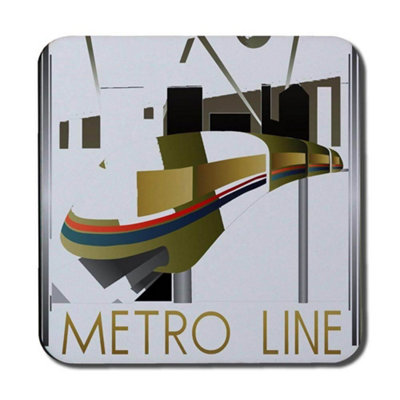 Andrew Lee Art Deco Metro Line (Coaster) / Default Title from B&Q