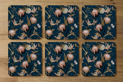 Andrew Lee The MoonButterflies & Flowers (Coaster) / Default Title from B&Q