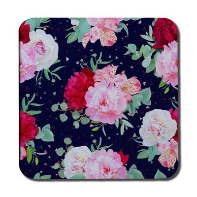 Andrew Lee Roses On Navy (Coaster) / Default Title from B&Q
