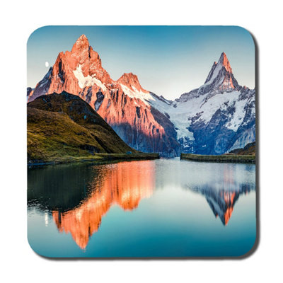 B&Q -  Fantastic Evening Panorama Of Bachalp Lake (Coaster) / Default Title